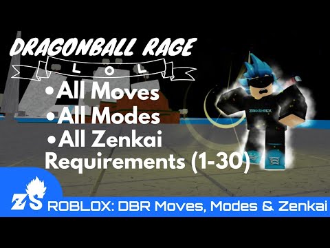 Dragonball Rage All Moves Modes And Zenkai By Zakkshack - roblox dragon ball rage bosses