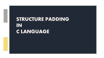 Structure Padding in C Programming