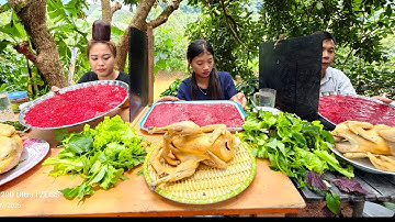 KINH HOÀNG VỚI CUỘC THI ll ĂN MỖI NGƯỜI MỘT MÂM TIẾT CANH VÀ MỘT CON GÀ - GIỮA 3 THÁNH ĂN 