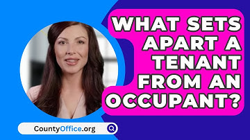 What Sets Apart A Tenant From An Occupant? - CountyOffice.org