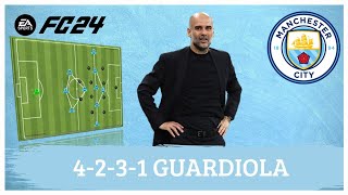 Guardiola 4-2-3-1 Manchester City EA FC 24 |Tactics|