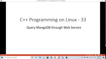 C++ Programming on Linux Query MongoDB through Restful Web Service
