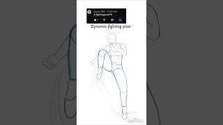 Drawing a Fighting Pose ⚔️️💥 (Requested!) #art #shorts #drawing #sketch #ibispaintxart #anatomy
