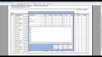 Demo aplikasi Resto TS, laporan