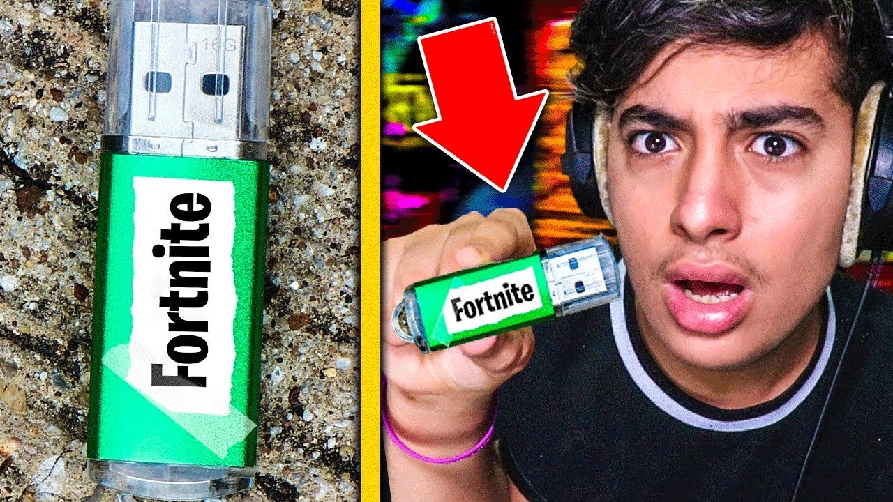 J Ai Trouve Une Cle Usb Secrete Fortnite Youtube