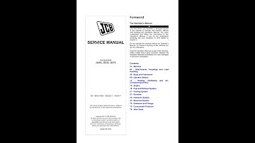JCB JS300, JS330, JS370 Service Manual