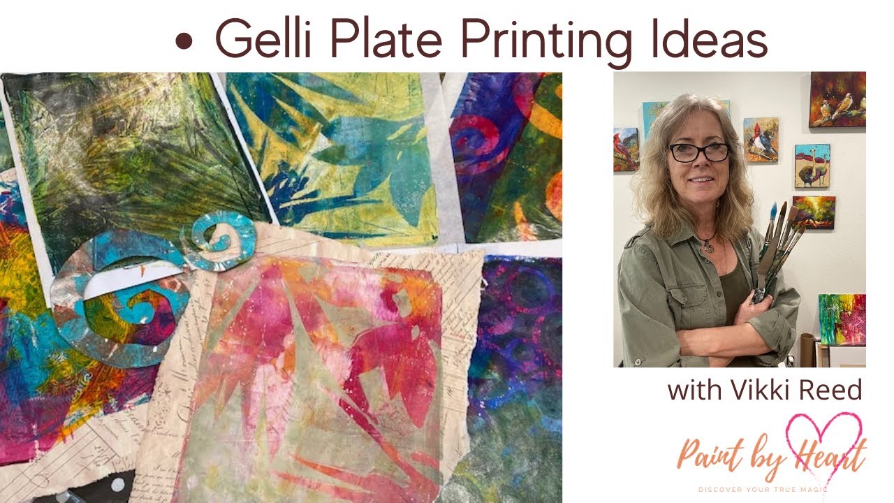 How I Ruined My Gel Plate - Carolyn Dube  Gelli printing techniques, Gelli  printing tutorials, Gelli plate techniques