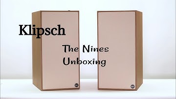 Klipsch The nines [The 9s] Book shelf speaker unboxing