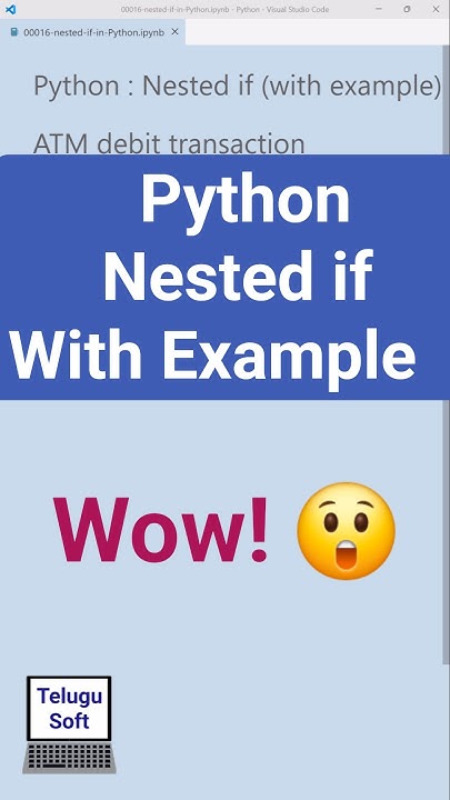 Python Program 3: Nested if with Example! π #python #coding #shorts # ...