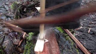 Damp Wood Bow Drill in Real Time