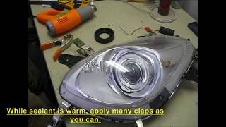 How to retrofit Pontiac Solstice headlights with FX35 xenon projectors Part 2 of 2