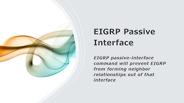 EIGRP Passive Interface