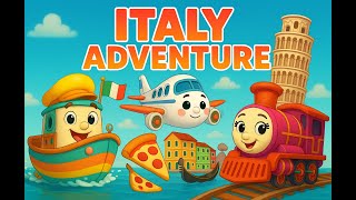 Kids Travel Adventure: Italy! 🍕🏛️ Venice, Pizza \& Volcanoes | Wheels \& Wings Explorers