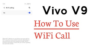 Vivo V9 How To Use WiFi Calling