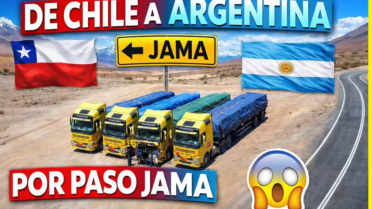 Desde Chile a Argentina por paso Jama 