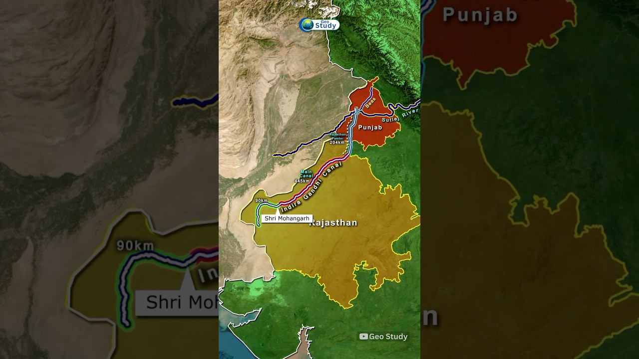 Indira Gandhi Canal Map Mächtigste Rajput Clans Nach Region (OC)