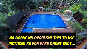 No drone no problem ! Use insta360 x5 to create this fake drone shot quickly...