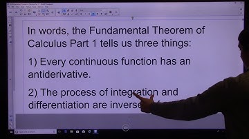 5.4 Fundamental Theorem of Calculus Part 1 Video 1
