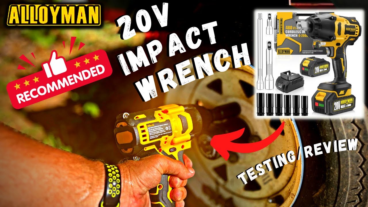 Alloyman 1/2 inch Brushless Impact Wrench Unboxing And Field Test. 