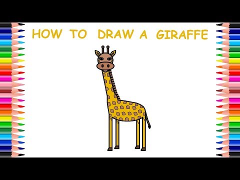 Video: Ako Nakresliť Roztomilú žirafu