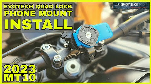 Evotech Quad Lock Phone Mount Install | 2023 Yamaha MT10