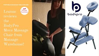 Leanne reviews the BodyPro Move Massage Chair from Massage Warehouse