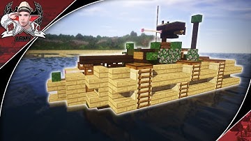 Minecraft: WW2 Sherman DD | Duplex Drive Medium Tank Tutorial