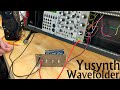 Testing Yusynth Wavefolder Built by Georgia Tech VIP Students (in the Hive makerspace)