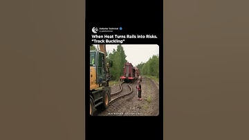 When tracks melt under summer sun ☀️ | Heat turns rails into risks with deadly buckling 🚨🔥