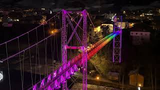 Morzine’s New Colour Changing Bridge, shot in 4K.