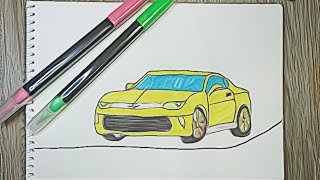 учимся рисовать машину. Chevrolet Camaro 2018-2019