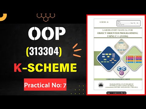 (OOP)OBJECT ORIENTED PROGRAMMING  ||manual answer | k scheme msbte | OOP | 3rd semester 313304