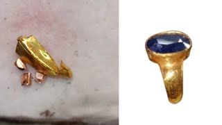 22k Gold Ring Making | How To Gold Making Process # nepali gold design 0.2