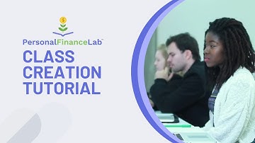 PersonalFinanceLab Class Creation Tutorial