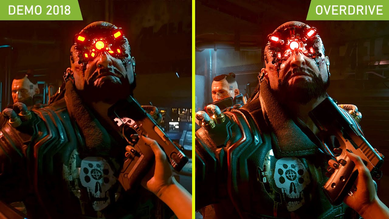 Cyberpunk 2077 2018 Demo vs 2.0 Update 2023 Ray Tracing Overdrive Graphics  Comparison — Видео