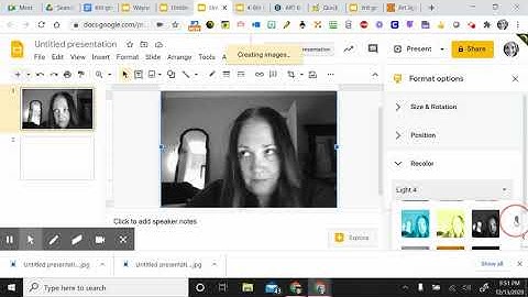 phot self portrait in Google Slides