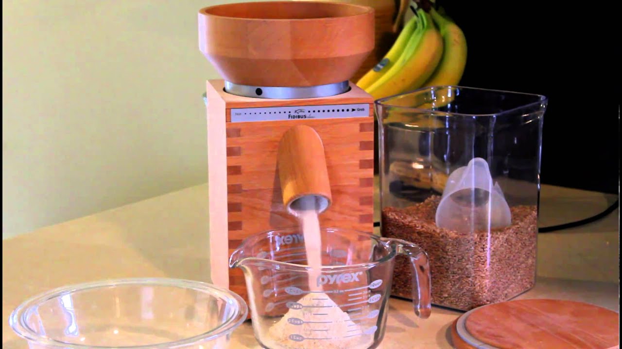 Komo Fidibus Classic Grain Mill / aka Wolfgang Tribest Mill YouTube