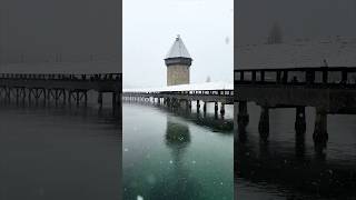 Lucerne Turns Into Winter Wonderland Today ❄️🇨🇭💫