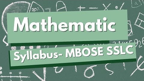 MBOSE | Class 10 | Mathematics Syllabus 2024-2025 | Complete Guide for Exam Preparation