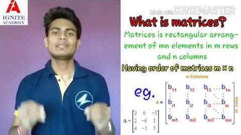 basics of Matrices part I #12th comm #11th Sci #Maths by Vivek Tiwari