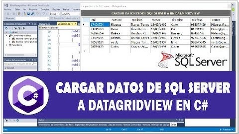 Cómo cargar datos de SQL SERVER a un DataGridView en c# | bien explicado | descarga codigo