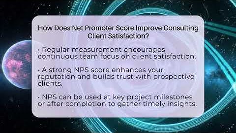 How Does Net Promoter Score Improve Consulting Client Satisfaction? - Consulting Career Hub