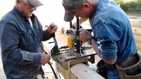 Building a log home part 6 Machining electrical boxes
