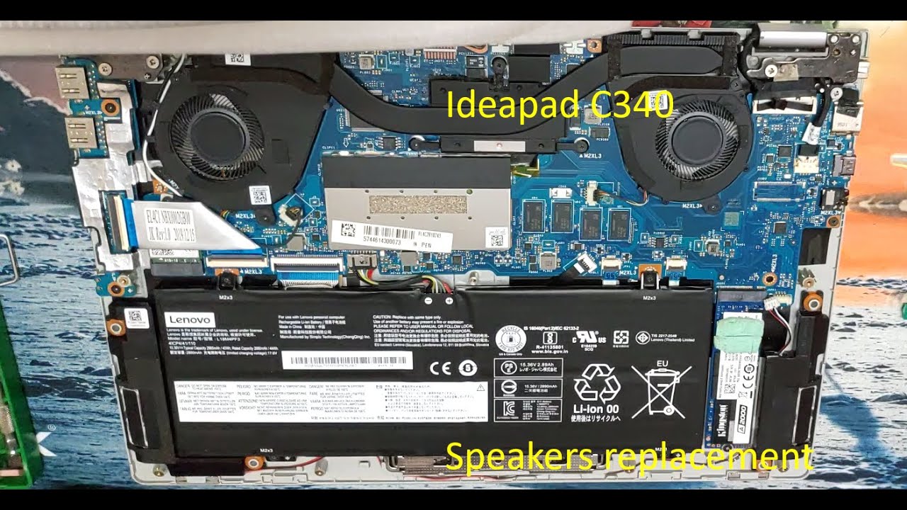 Lenovo Ideapad C340 speakers replacement (Ideapad C340-14API