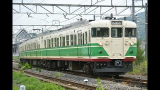 しなの鉄道 115系初代長野色(S7) 軽井沢駅発車