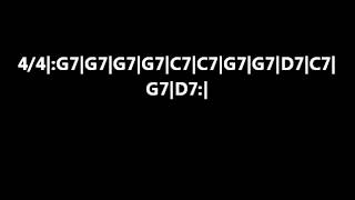 Video thumbnail of "12 Bar Blues Backing Track In G Major"