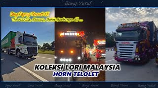 Telolet Tia Monika, Stecu Stecu, Bukit Berbunga ...MANTAP👍. Koleksi Lori Malaysia Horn Telolet