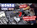 2019 Honda civic P0134 How to remove and replace oxygen sensor EASY DIY