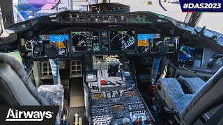 Inside the B777X in Dubai | #DAS2023