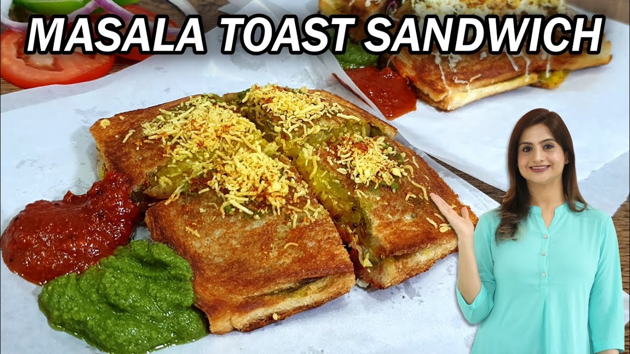 Mumbai Style Masala Toast Sandwich - Sandwich Masala Recipe | Mumbai Street Food | Kanak